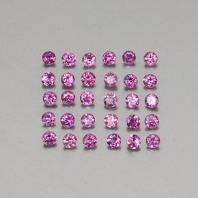 Achetez naturel ct rouge grenat rhodolite gems, coupe roude, en provenance mozambique chez gemselect. en stock, livraison internationale!