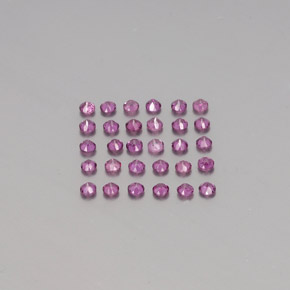 Achetez naturel ct rouge grenat rhodolite gems, coupe roude, en provenance mozambique chez gemselect. en stock, livraison internationale!