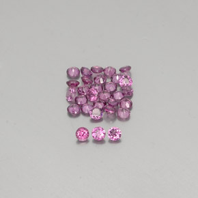 Achetez naturel ct Rouge framboises Grenat Rhodolite gems, Coupe roude, En provenance Mozambique chez GemSelect. En stock, livraison internationale!