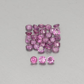 Achetez naturel ct Rouge framboises Grenat Rhodolite gems, Coupe roude, En provenance Mozambique chez GemSelect. En stock, livraison internationale!