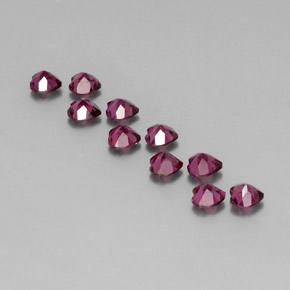 Achetez naturel ct rouge grenat rhodolite gems, forme de coeur, en provenance mozambique chez gemselect. en stock, livraison internationale!