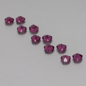 Achetez naturel 2.87ct Pourpre moyen Grenat Rhodolite gems, Forme de coeur, En provenance Mozambique chez GemSelect. En stock, livraison internationale!