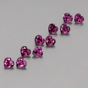 Achetez naturel ct rouge grenat rhodolite gems, forme de coeur, en provenance mozambique chez gemselect. en stock, livraison internationale!