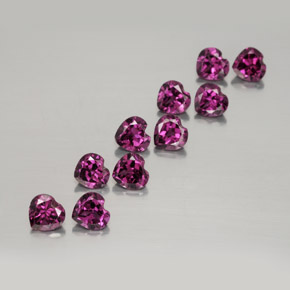 Achetez naturel ct rouge grenat rhodolite gems, forme de coeur, en provenance mozambique chez gemselect. en stock, livraison internationale!