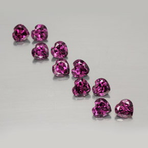 Achetez naturel ct rouge grenat rhodolite gems, forme de coeur, en provenance mozambique chez gemselect. en stock, livraison internationale!