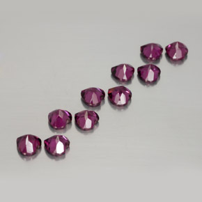 Achetez naturel ct rouge grenat rhodolite gems, forme de coeur, en provenance mozambique chez gemselect. en stock, livraison internationale!