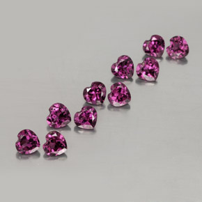 Achetez naturel ct rouge grenat rhodolite gems, forme de coeur, en provenance mozambique chez gemselect. en stock, livraison internationale!
