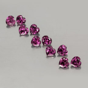 Achetez naturel ct rouge grenat rhodolite gems, forme de coeur, en provenance mozambique chez gemselect. en stock, livraison internationale!