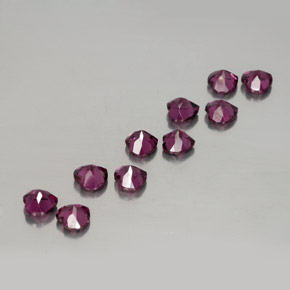 Achetez naturel ct rouge grenat rhodolite gems, forme de coeur, en provenance mozambique chez gemselect. en stock, livraison internationale!