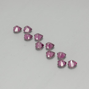 Achetez naturel 2,96ct pourpre grenat rhodolite gems, forme de coeur, en provenance mozambique chez gemselect. en stock, livraison internationale!