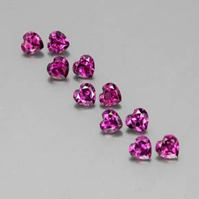 Achetez naturel ct rouge grenat rhodolite gems, forme de coeur, en provenance mozambique chez gemselect. en stock, livraison internationale!