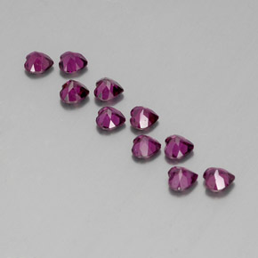 Achetez naturel ct rouge grenat rhodolite gems, forme de coeur, en provenance mozambique chez gemselect. en stock, livraison internationale!
