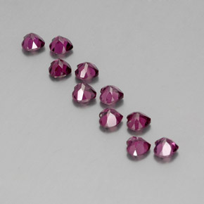 Achetez naturel ct rouge grenat rhodolite gems, forme de coeur, en provenance mozambique chez gemselect. en stock, livraison internationale!