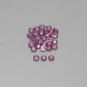 Achetez naturel ct rouge grenat rhodolite gems, coupe roude, en provenance mozambique chez gemselect. en stock, livraison internationale!