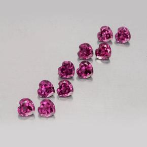Achetez naturel 2,98ct pourpre grenat rhodolite gems, forme de coeur, en provenance mozambique chez gemselect. en stock, livraison internationale!