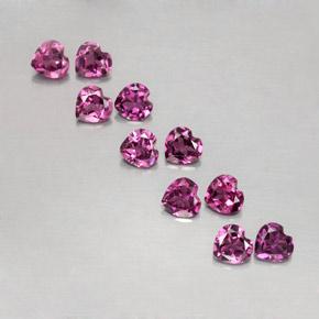 Achetez naturel 2,62ct pourpre grenat rhodolite gems, forme de coeur, en provenance mozambique chez gemselect. en stock, livraison internationale!
