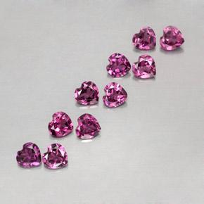 Achetez naturel 2,62ct pourpre grenat rhodolite gems, forme de coeur, en provenance mozambique chez gemselect. en stock, livraison internationale!