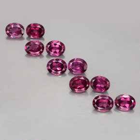 Achetez naturel ct rouge grenat rhodolite gems, coupe ovale, en provenance mozambique chez gemselect. en stock, livraison internationale!