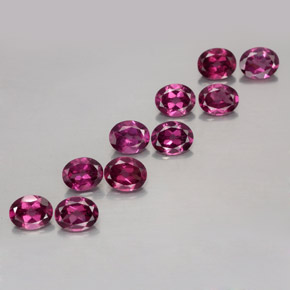 Achetez naturel ct rouge grenat rhodolite gems, coupe ovale, en provenance mozambique chez gemselect. en stock, livraison internationale!
