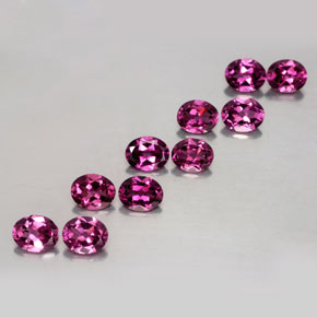 Achetez naturel ct rouge grenat rhodolite gems, coupe ovale, en provenance mozambique chez gemselect. en stock, livraison internationale!