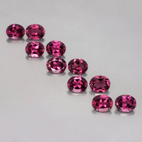 Achetez naturel ct rouge grenat rhodolite gems, coupe ovale, en provenance mozambique chez gemselect. en stock, livraison internationale!