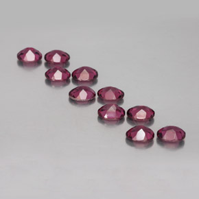 Achetez naturel ct rouge grenat rhodolite gems, coupe ovale, en provenance mozambique chez gemselect. en stock, livraison internationale!