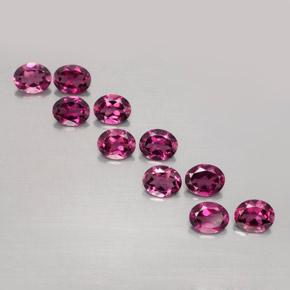 Achetez naturel 4.23ct Pourpre-Rouge Grenat Rhodolite gems, Coupe ovale, En provenance Mozambique chez GemSelect. En stock, livraison internationale!