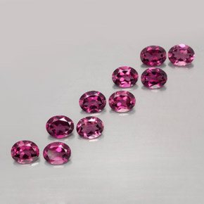 Achetez naturel 4.23ct Pourpre-Rouge Grenat Rhodolite gems, Coupe ovale, En provenance Mozambique chez GemSelect. En stock, livraison internationale!