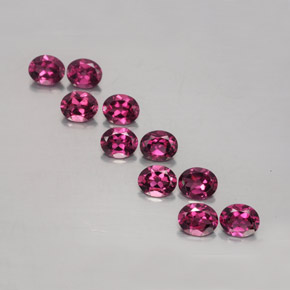 Achetez naturel ct rouge grenat rhodolite gems, coupe ovale, en provenance mozambique chez gemselect. en stock, livraison internationale!