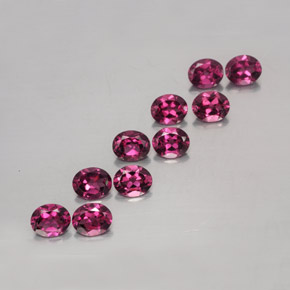 Achetez naturel ct rouge grenat rhodolite gems, coupe ovale, en provenance mozambique chez gemselect. en stock, livraison internationale!