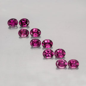 Achetez naturel 4,70ct rouge grenat rhodolite gems, coupe ovale, en provenance mozambique chez gemselect. en stock, livraison internationale!