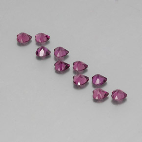 Achetez naturel ct rouge grenat rhodolite gems, forme de coeur, en provenance mozambique chez gemselect. en stock, livraison internationale!