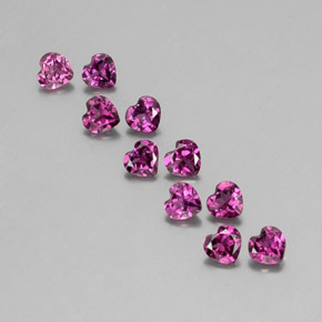 Achetez naturel ct rouge grenat rhodolite gems, forme de coeur, en provenance mozambique chez gemselect. en stock, livraison internationale!