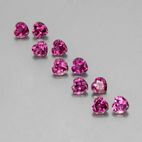 Achetez naturel 2,84ct pourpre grenat rhodolite gems, forme de coeur, en provenance mozambique chez gemselect. en stock, livraison internationale!