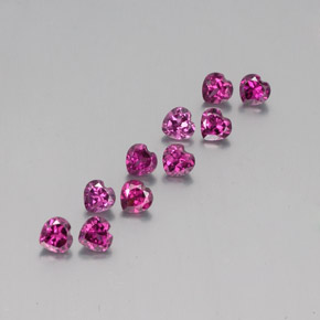 Achetez naturel 3,49ct rouge grenat rhodolite gems, forme de coeur, en provenance mozambique chez gemselect. en stock, livraison internationale!