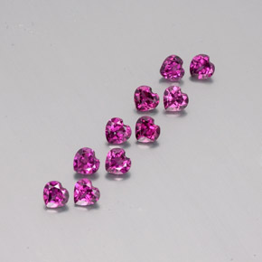 Achetez naturel 2.83ct Violet Rosâtre Grenat Rhodolite gems, Forme de coeur, En provenance Mozambique chez GemSelect. En stock, livraison internationale!
