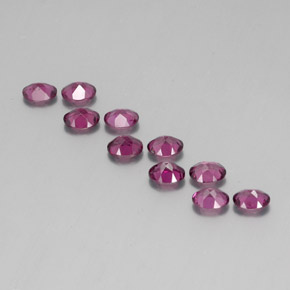 Achetez naturel 3,98ct rouge grenat rhodolite gems, coupe ovale, en provenance mozambique chez gemselect. en stock, livraison internationale!