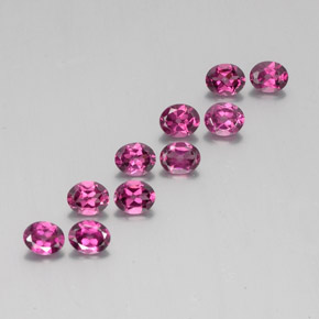 Achetez naturel 4,29ct rouge grenat rhodolite gems, coupe ovale, en provenance mozambique chez gemselect. en stock, livraison internationale!