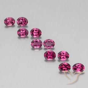 4.74ctw Naturel Pourpre-Rouge Grenat Rhodolite, ovale, VS