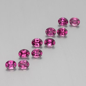 Achetez naturel 4,12ct rouge grenat rhodolite gems, coupe ovale, en provenance mozambique chez gemselect. en stock, livraison internationale!