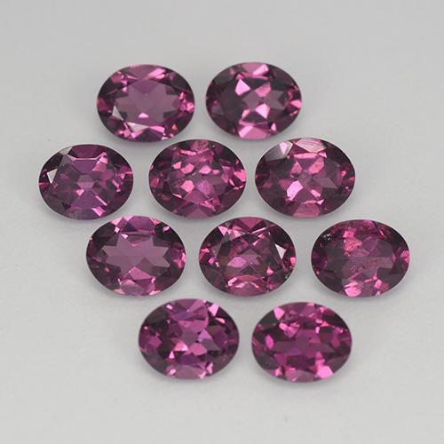 Achetez naturel 3.83ct Violet foncé Grenat Rhodolite gems, Coupe ovale, En provenance Mozambique chez GemSelect. En stock, livraison internationale!