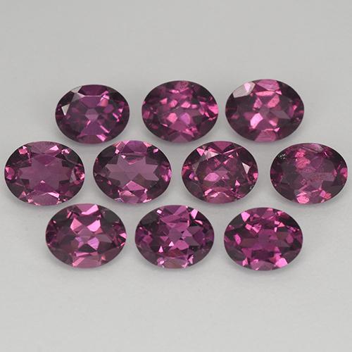 Achetez naturel 3.83ct Violet foncé Grenat Rhodolite gems, Coupe ovale, En provenance Mozambique chez GemSelect. En stock, livraison internationale!