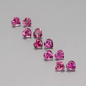 Achetez naturel ct rouge grenat rhodolite gems, forme de coeur, en provenance mozambique chez gemselect. en stock, livraison internationale!