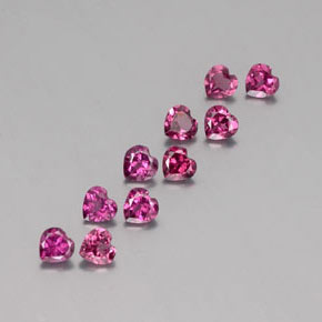 Achetez naturel ct rouge grenat rhodolite gems, forme de coeur, en provenance mozambique chez gemselect. en stock, livraison internationale!