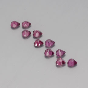 Achetez naturel ct rouge grenat rhodolite gems, forme de coeur, en provenance mozambique chez gemselect. en stock, livraison internationale!