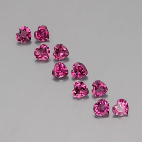 Achetez naturel ct rouge grenat rhodolite gems, forme de coeur, en provenance mozambique chez gemselect. en stock, livraison internationale!