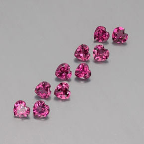 Achetez naturel ct rouge grenat rhodolite gems, forme de coeur, en provenance mozambique chez gemselect. en stock, livraison internationale!