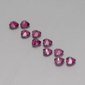 Achetez naturel ct rouge grenat rhodolite gems, forme de coeur, en provenance mozambique chez gemselect. en stock, livraison internationale!