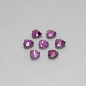 Achetez naturel ct rouge grenat rhodolite gems, forme de coeur, en provenance mozambique chez gemselect. en stock, livraison internationale!