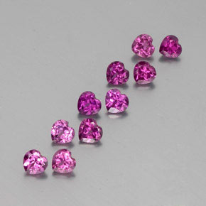 Achetez naturel ct rouge grenat rhodolite gems, forme de coeur, en provenance mozambique chez gemselect. en stock, livraison internationale!
